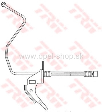 Brzdová hadica zadná Opel TRW PHD563