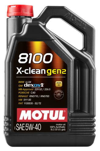 Olej MOTUL 8100 X-CLEAN GEN2 5W-40 5L 109762