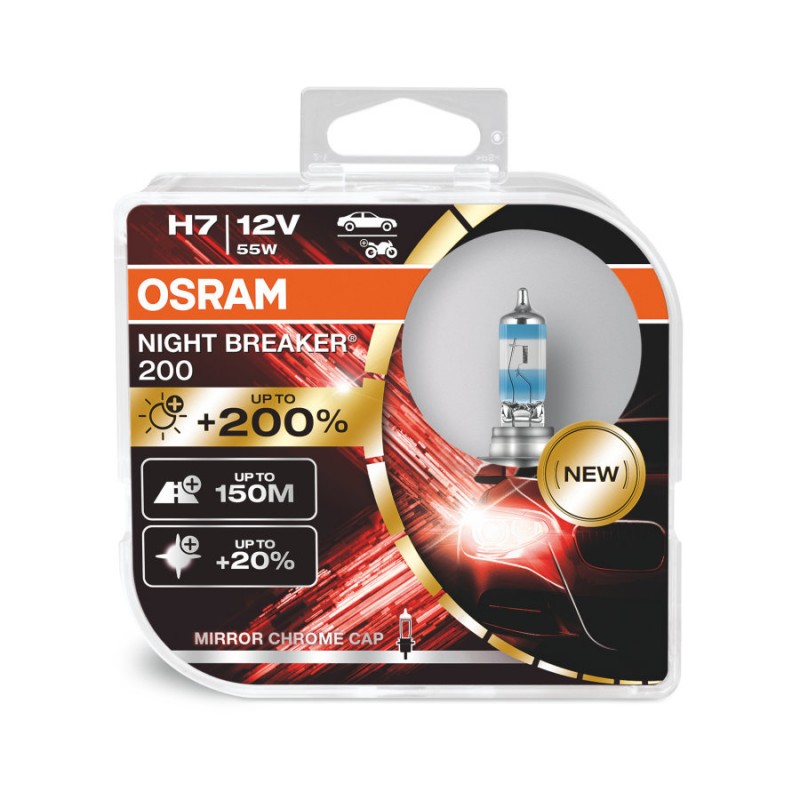 OSRAM H7 Night Breaker +200% DUO 64210NB200-HCB