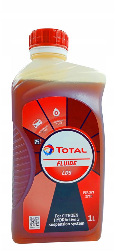 Hydraulický olej elektrickej vzpery kufra Total Fluide LDS 1L 213758