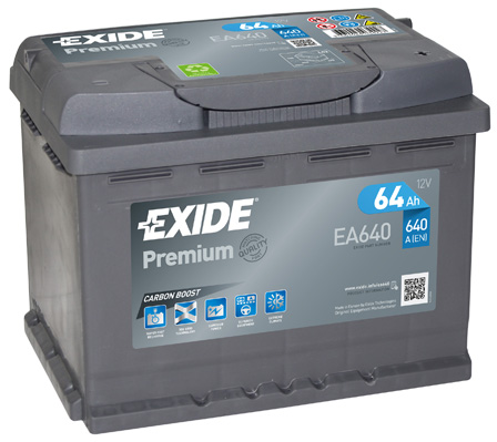 Autobatéria EXIDE Premium 12V 64Ah 640A EA640