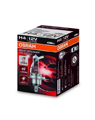 OSRAM H4 NIGHT BREAKER UNLIMITED 12V 60/55W P43T 64193NBU