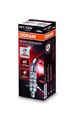 OSRAM H1 NIGHT BREAKER UNLIMITED 12V 55W 64150NBU +110% -1KS