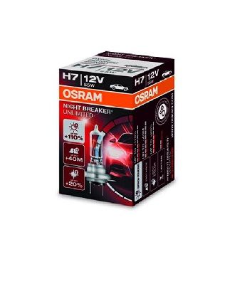 OSRAM H7 NIGHT BREAKER UNLIMITED PX26D 64210NBU 12V 55W