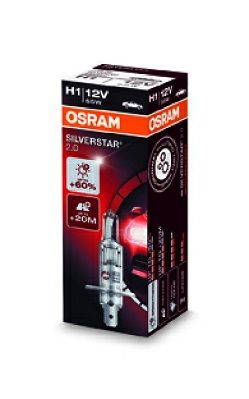 OSRAM H1 SILVERSTAR2.0 64150SV2 12V 55W +60%